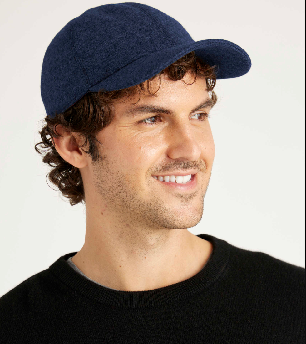 Cashmere baseball cap