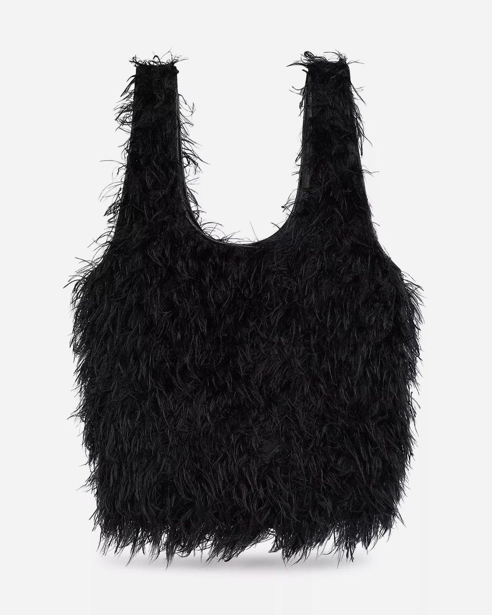 Marche Faux Fur and Leather Tote Bag 