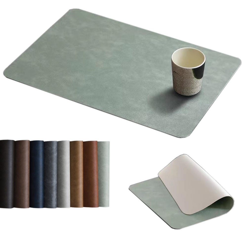 Placemats made of washed cowhide