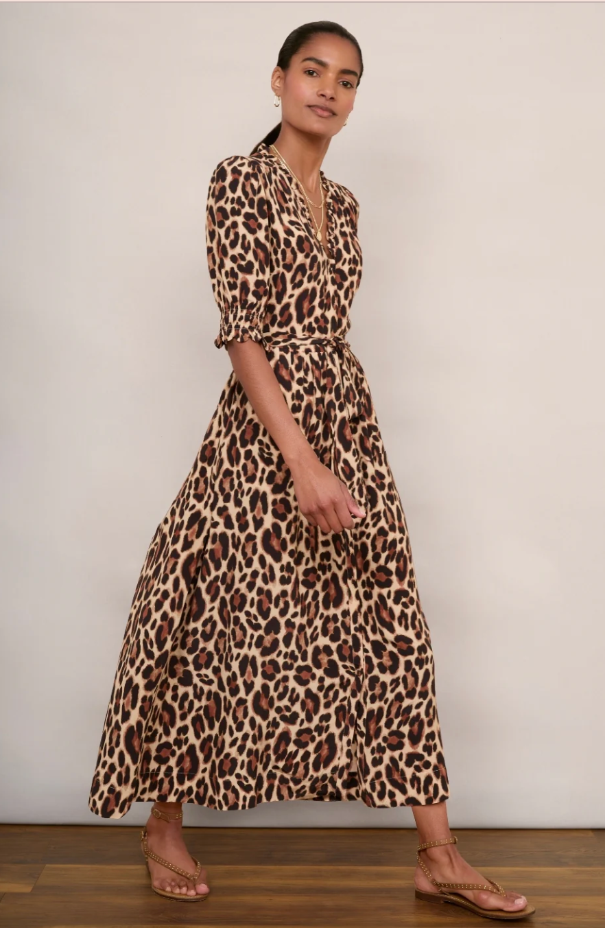 Lilian Dress - Leopard