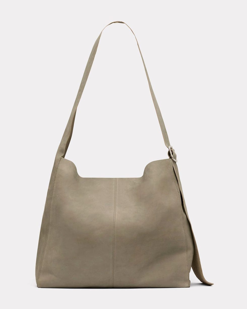 Oversized Nubuck Satchel