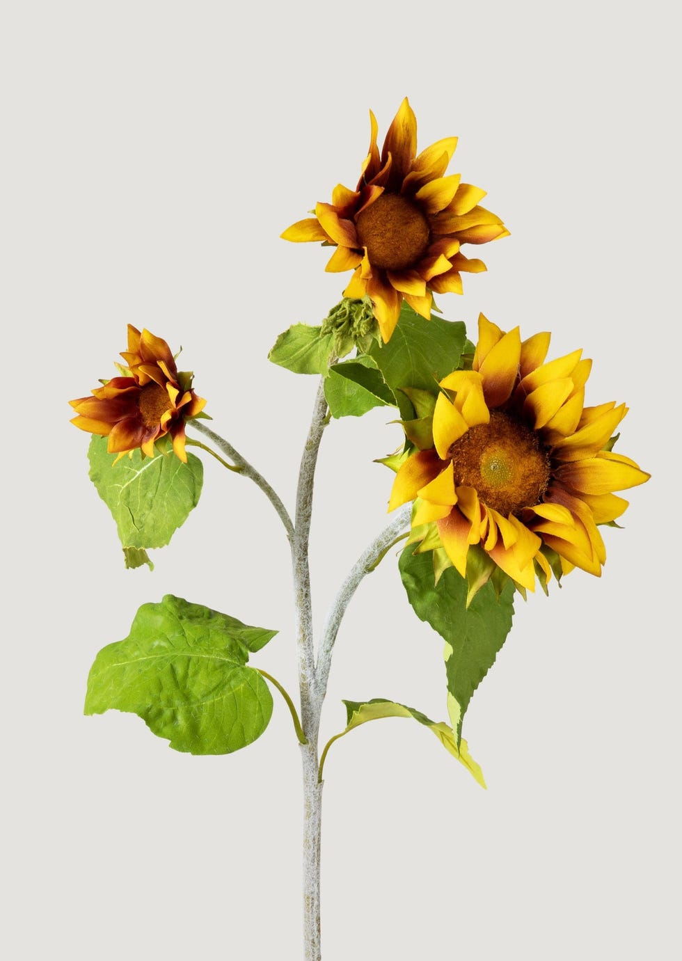 Artificial flowers autumn sunflower stem