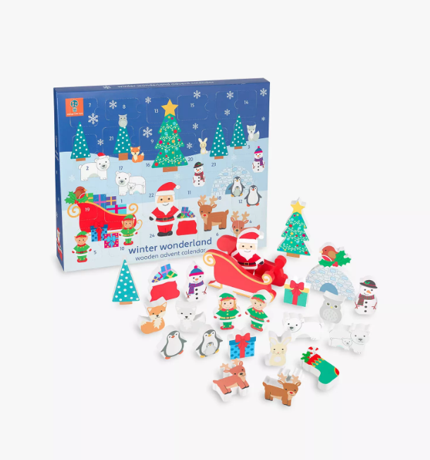 Winter Wonderland Wooden Toy Advent Calendar