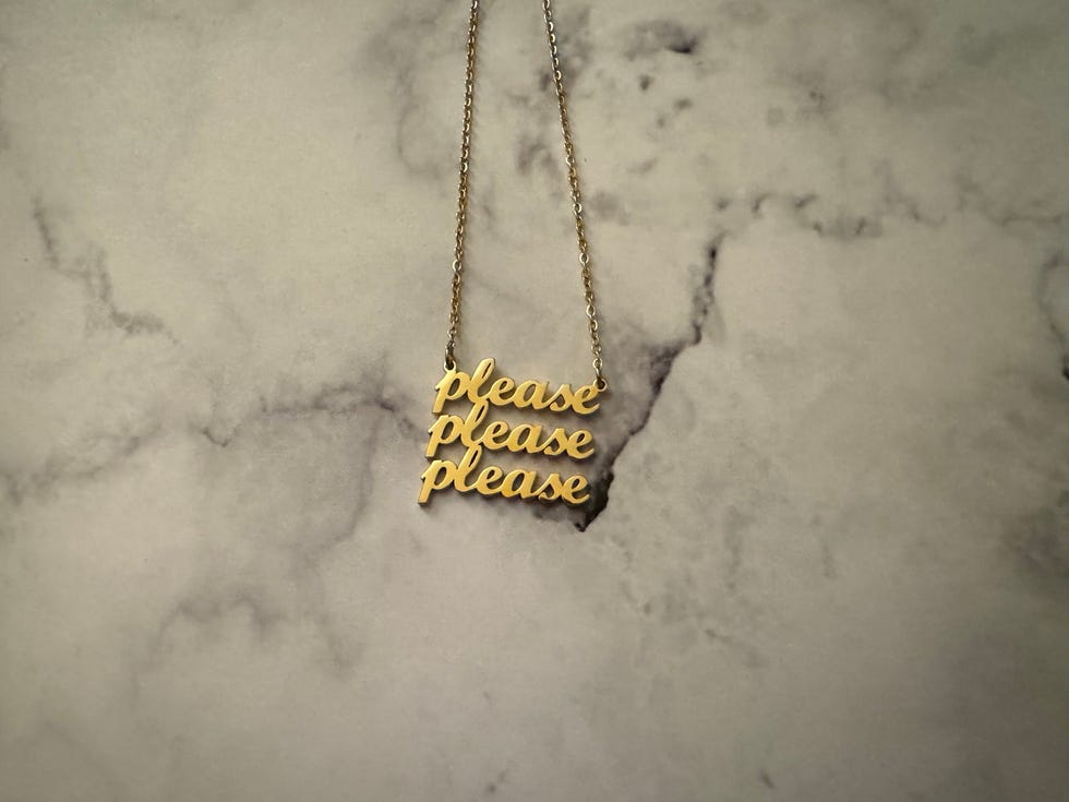 "Please, please, please" Necklace