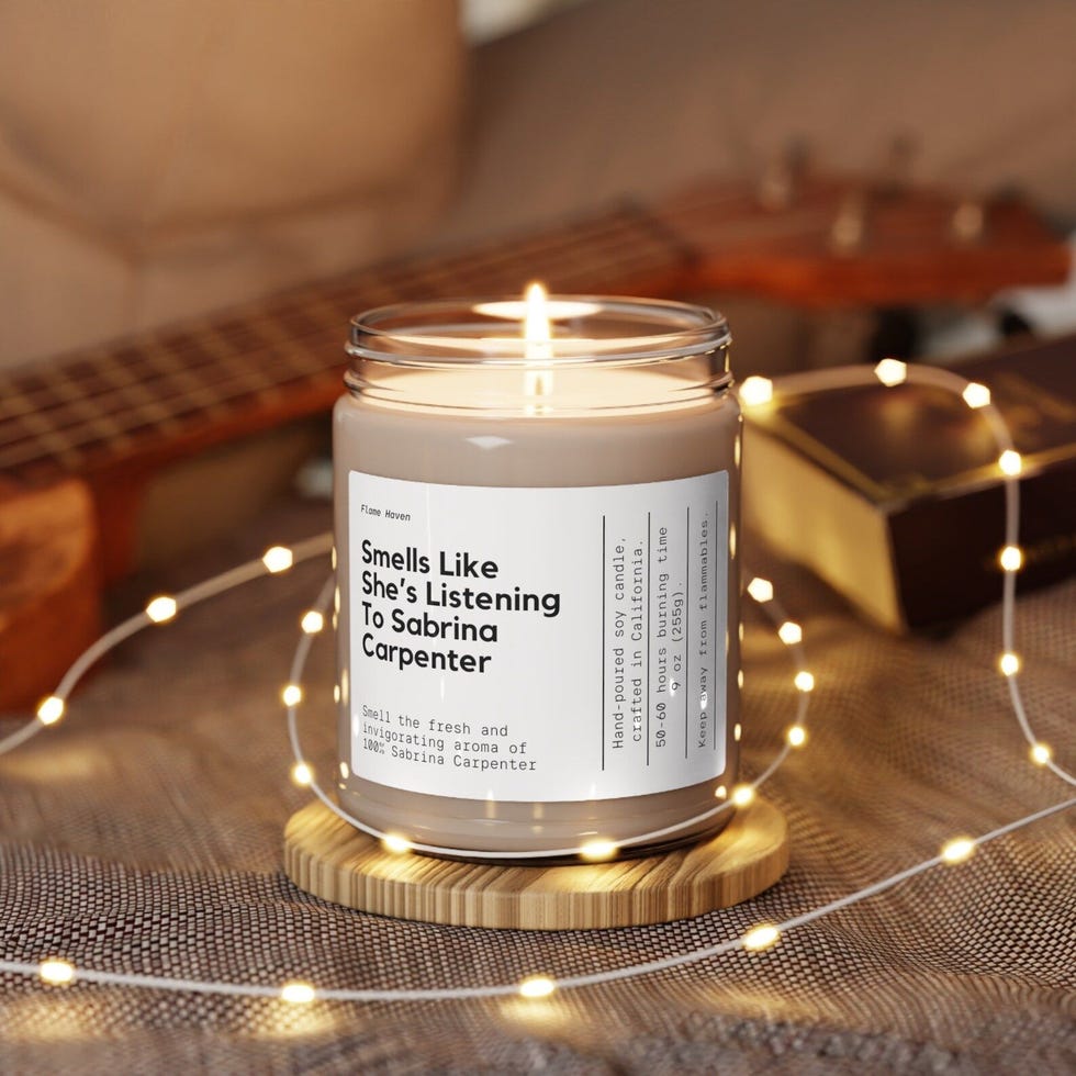 "It smells like she's listening to Sabrina Carpenter" Candle