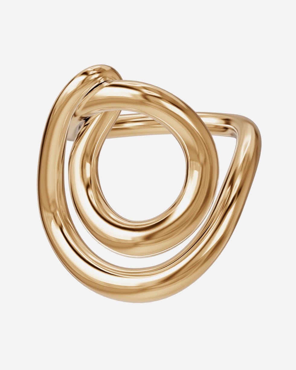 18K Gold Vermeil Bague Lasso Ring