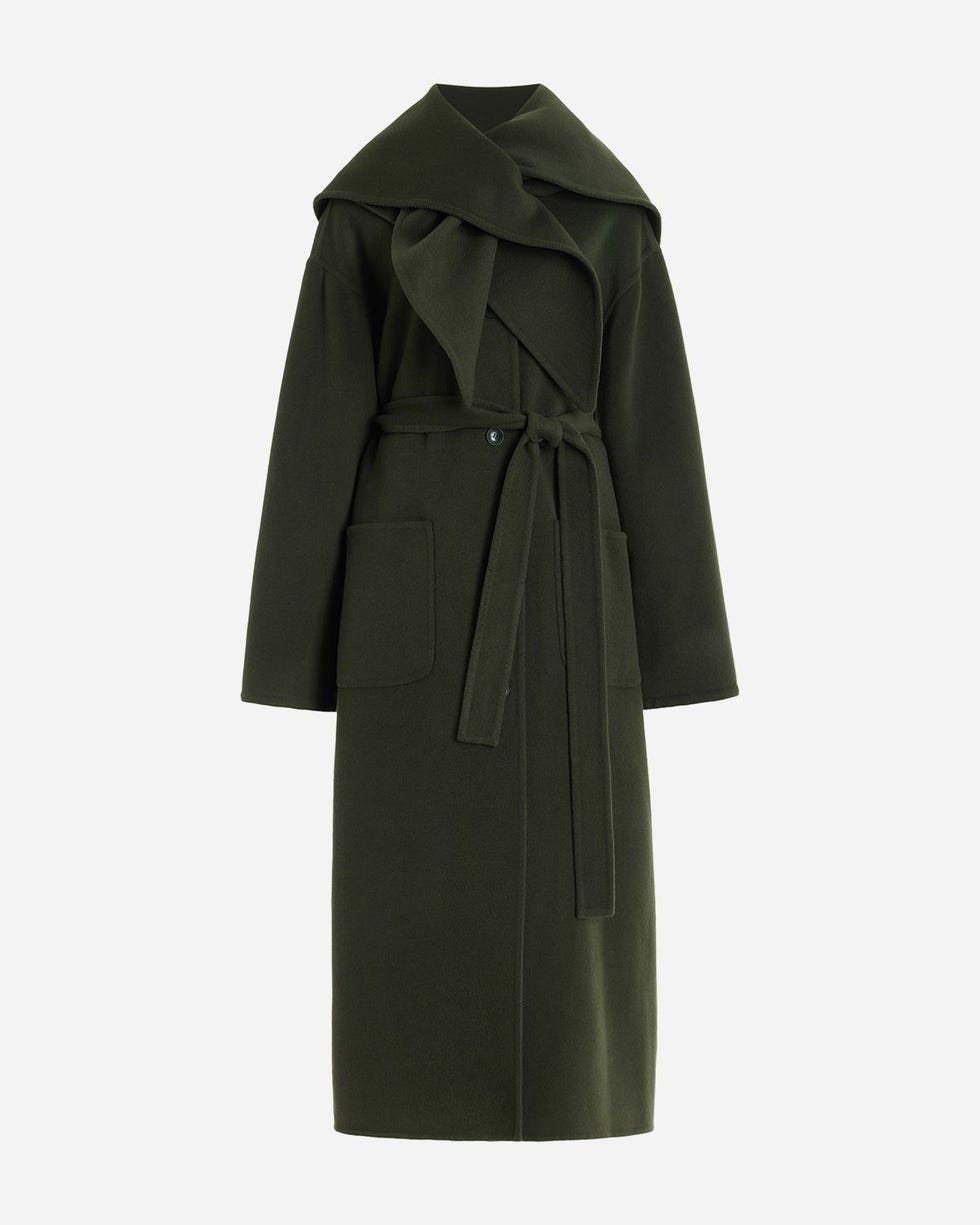 Viv Scarf-Detailed Wool Coat