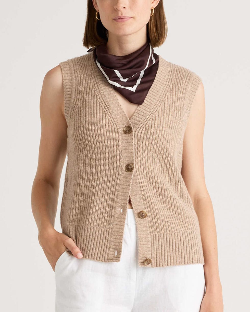 Mongolian Cashmere Fisherman Sweater Vest