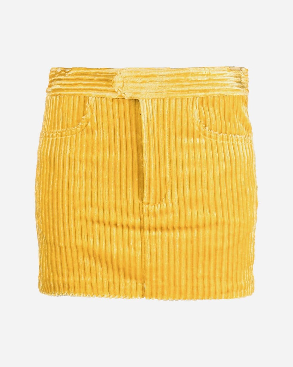 Mid-Rise Corduroy Miniskirt