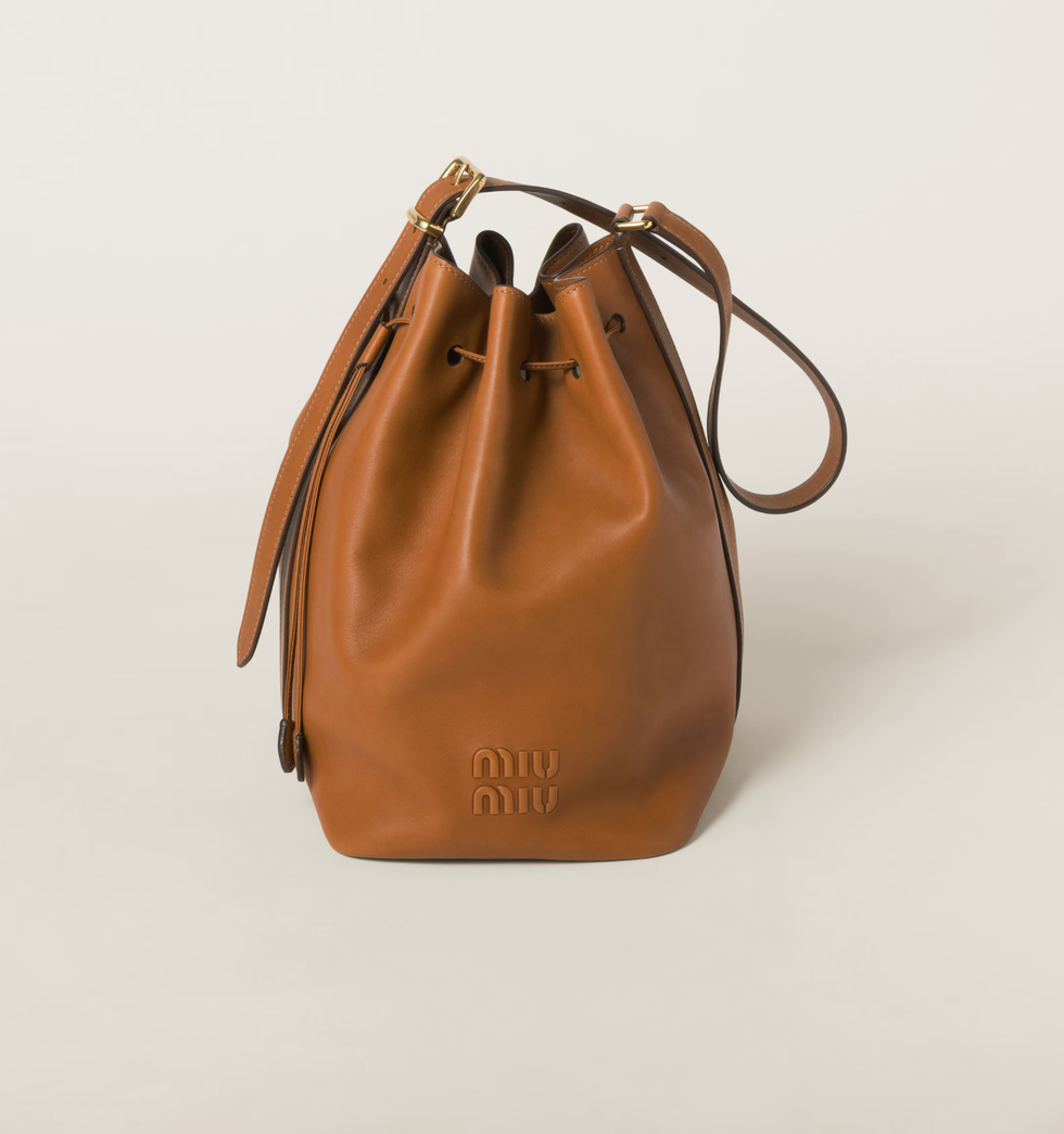 Leather Bucket Bag