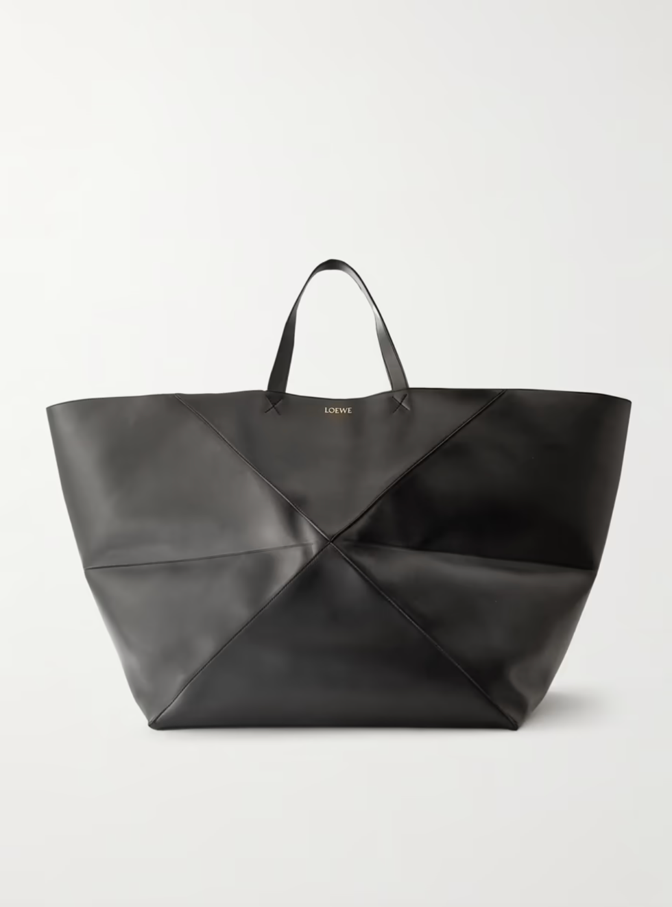 Puzzle Fold XL Convertible Leather Tote