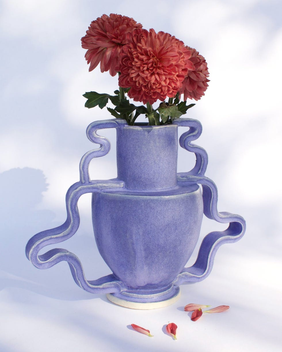 Double stretch denim vase