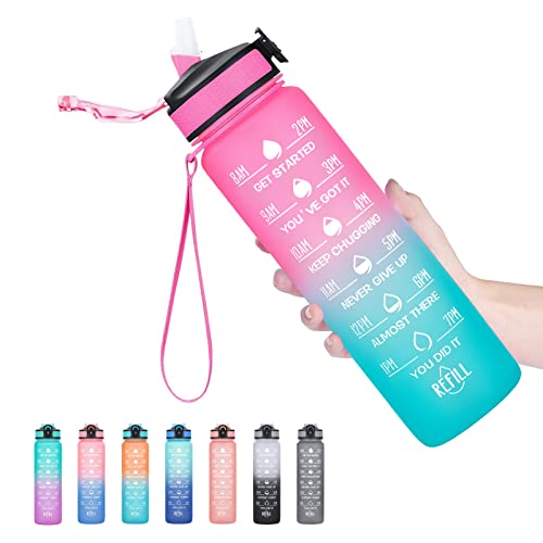 32 oz motivational water bottle