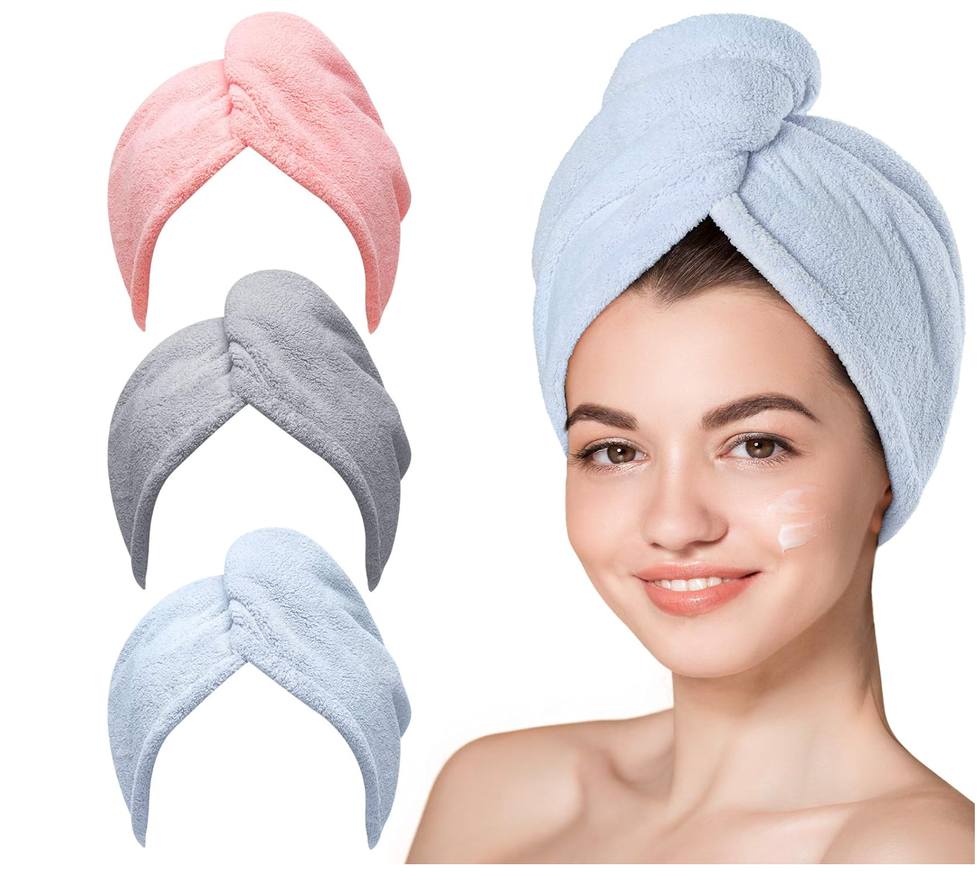 Microfiber hair towels 