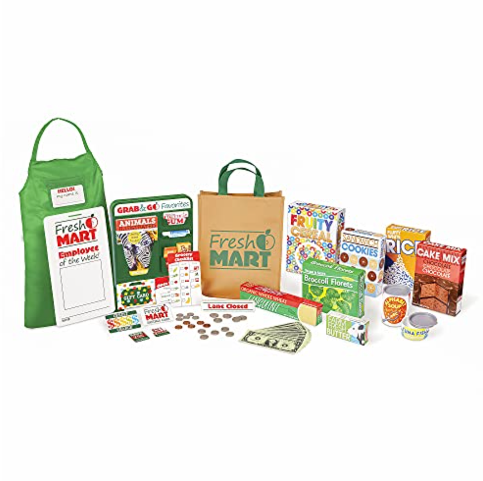 Melissa & Doug Fresh Mart Grocery Store Play Food Set