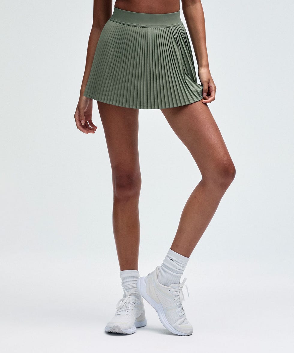 Varsity High-Rise Pleated Tennis Skirt