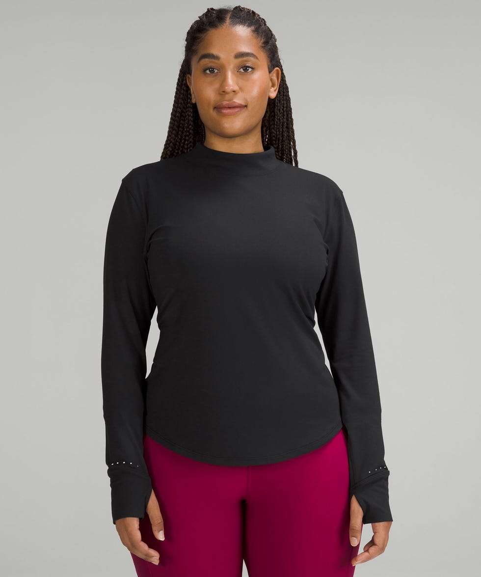 Rulu Running Mockneck Long-Sleeve Shirt
