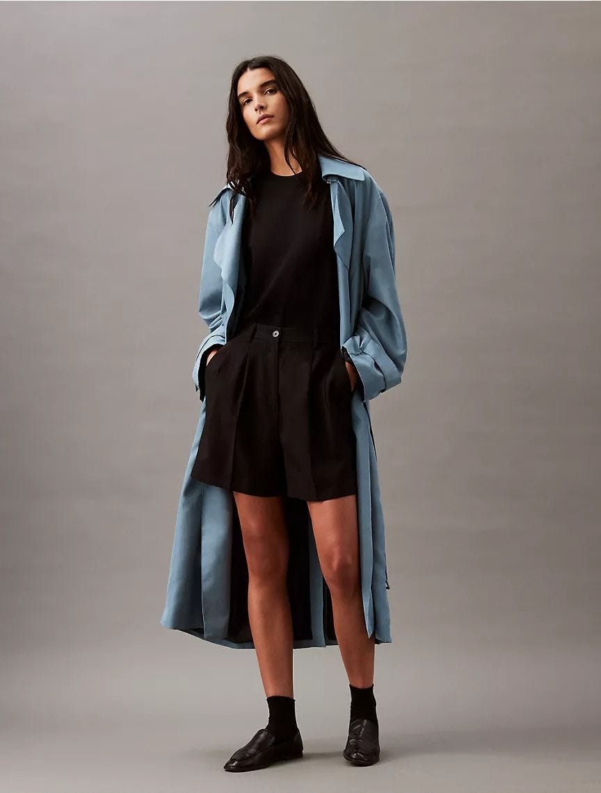 Relaxed trench coat