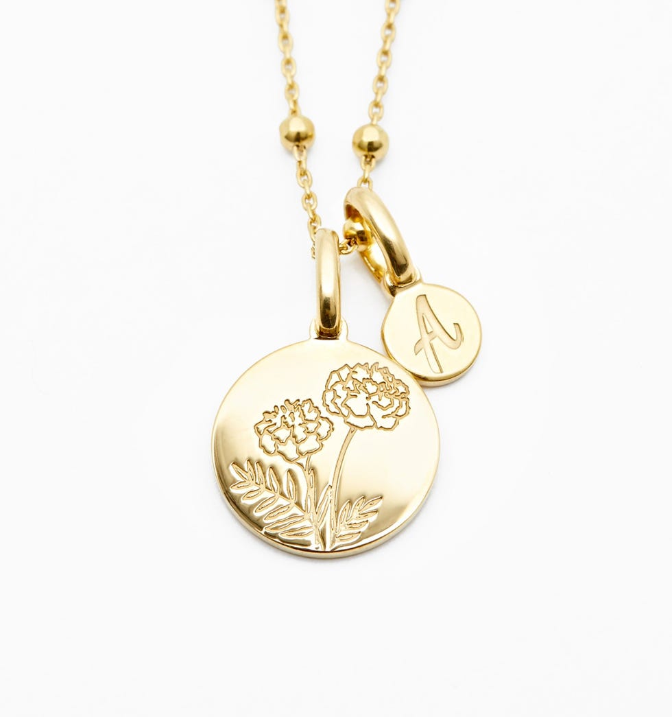 Marigold Initial Necklace