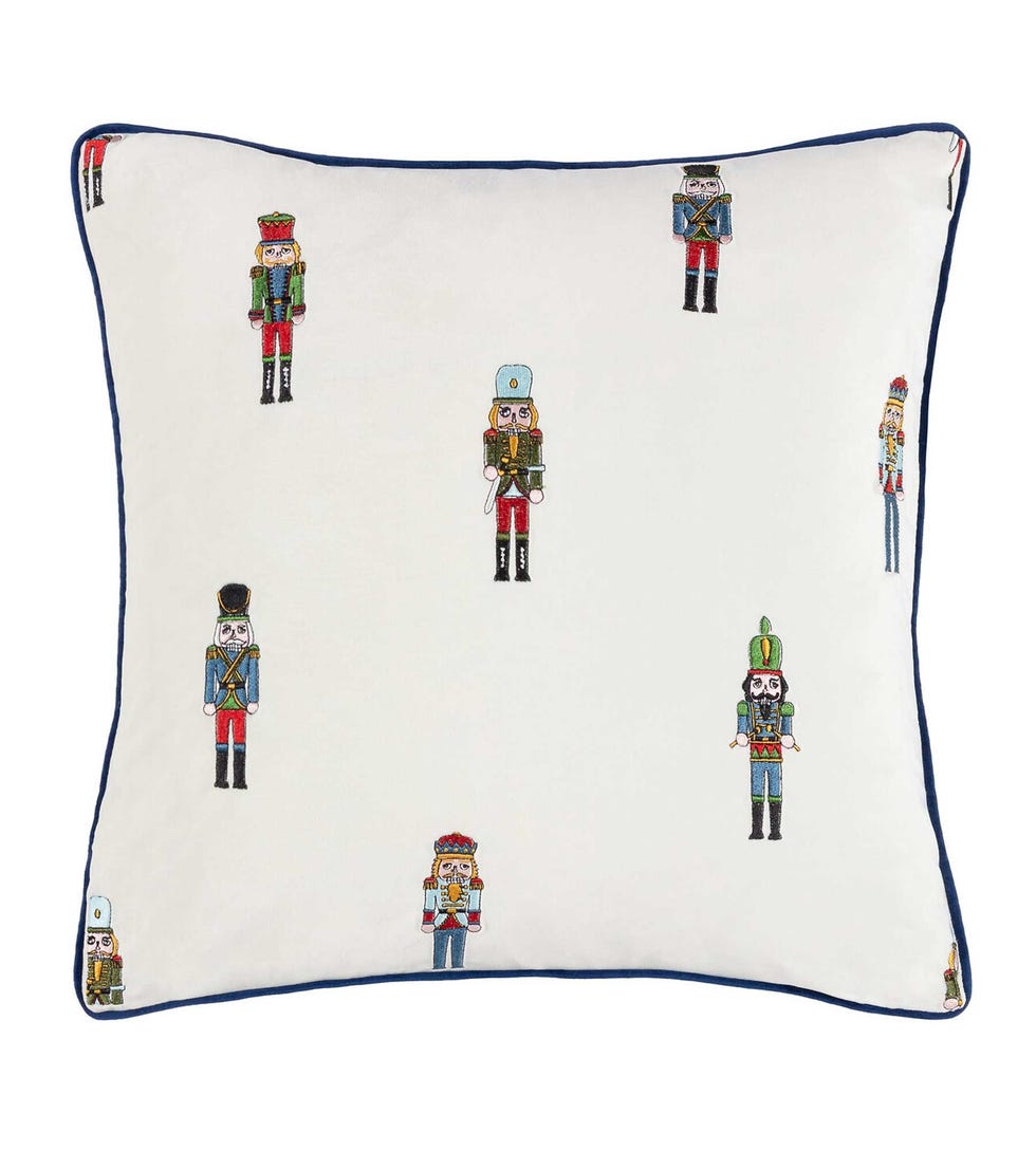 Classic Nutcracker Embroidered Cushion