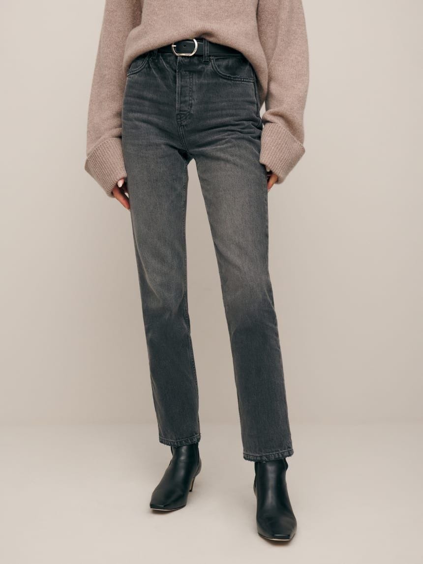 Cynthia High-Rise Straight Jeans