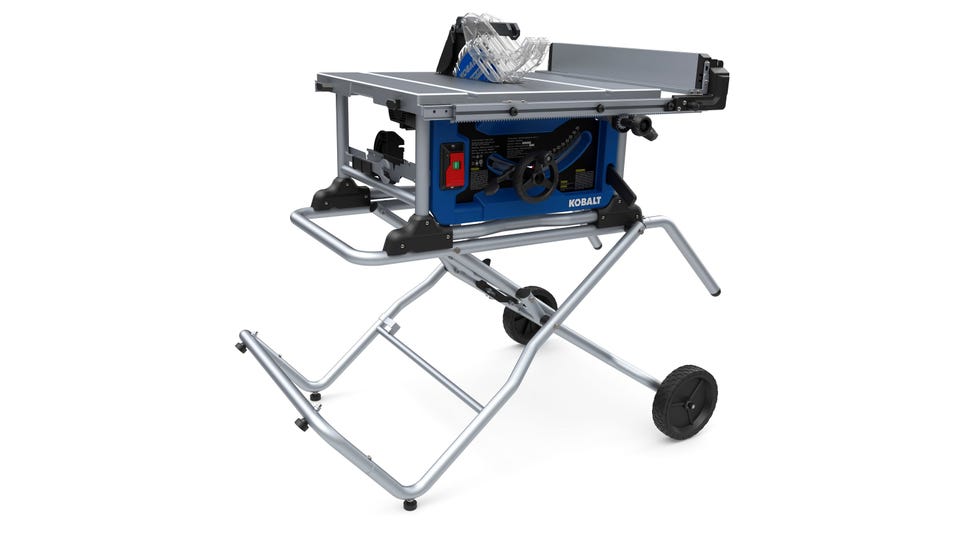 Kobalt Corded Portable Table Saw with Stand