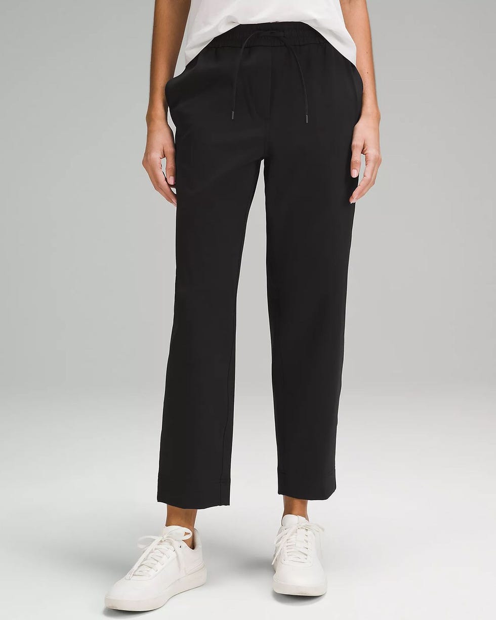 7/8 length tapered leg trousers 