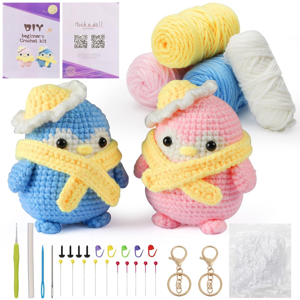 Kits de ganchillo para 2 pingüinos