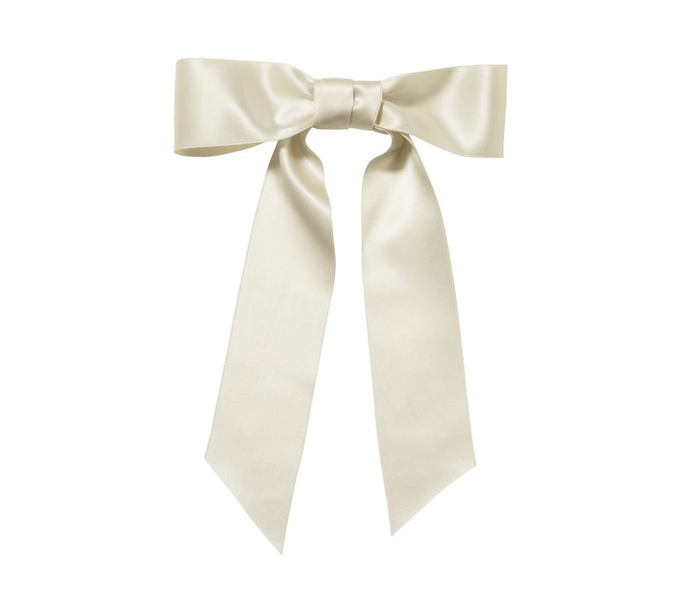 “Virginia Bow” hair clip made of silk satin