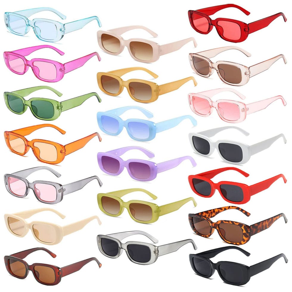 20 Pack Rectangle Sunglasses