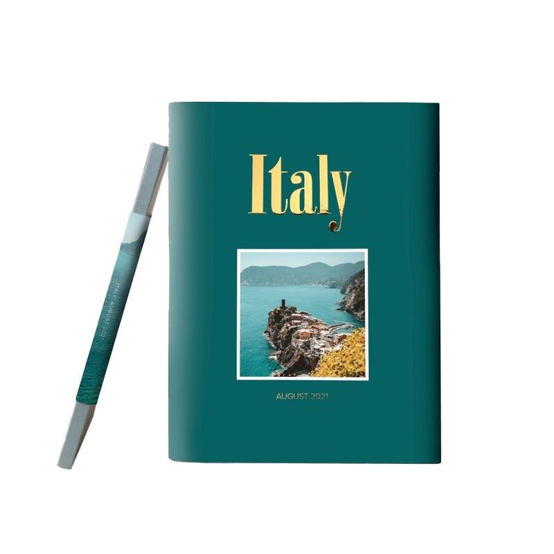 Hardcover travel photo book