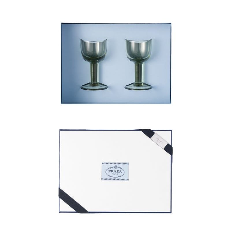 Crystal white wine glasses (set of 2)