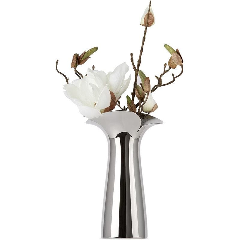 Medium Bloom Botanica vase made of stainless steel