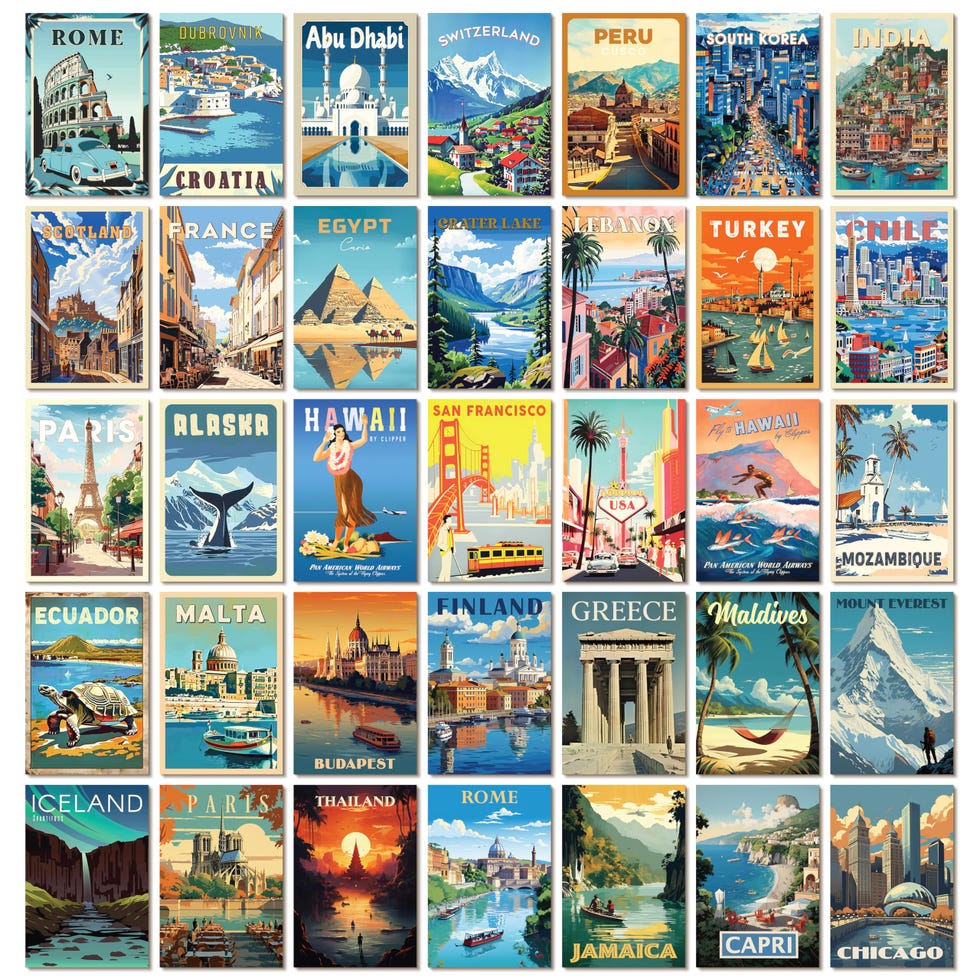 Vintage travel decor 