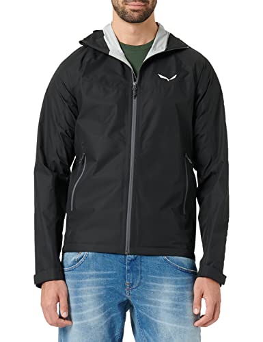 Salewa Puez (Aqua 3) Giacca, Uomo, Nero (Black Out/0730), 48/M