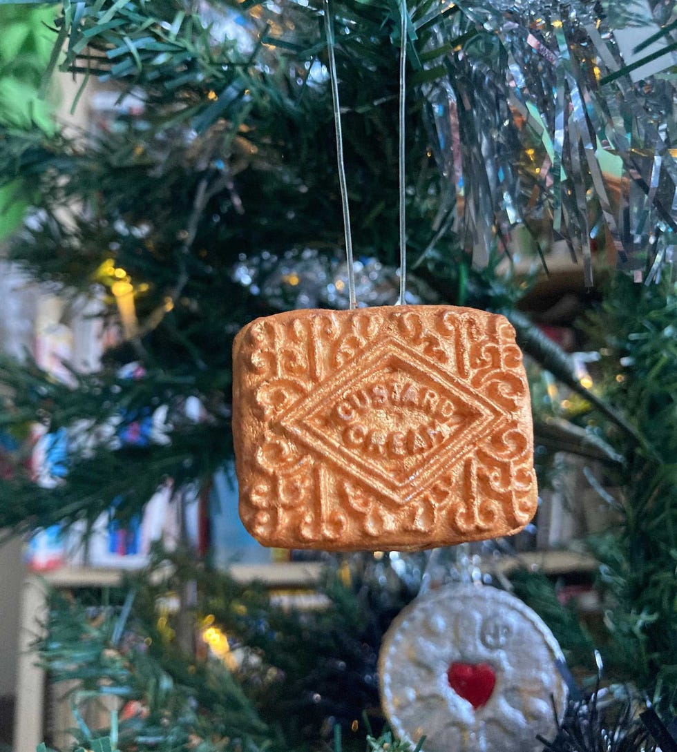 Gold, Silver, Bronze Biscuit Christmas Tree Decorations