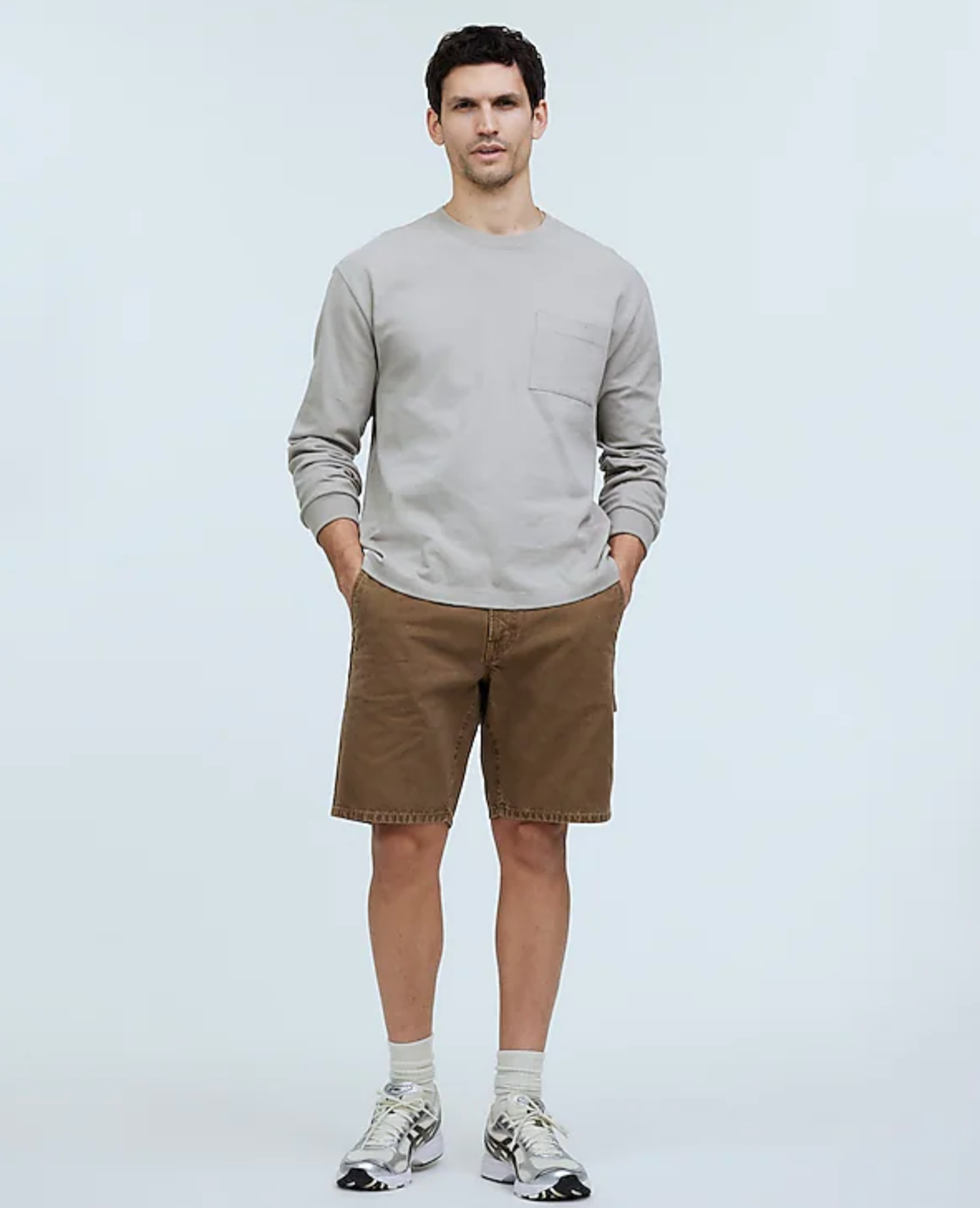 Garment-Dyed Workwear Shorts