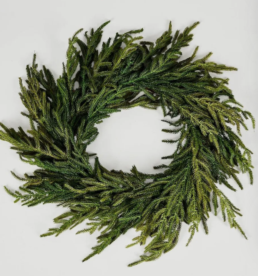 Norfolk pine wreath