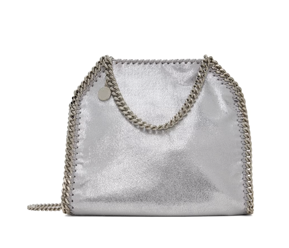 Bolsa pequena Falabella prateada