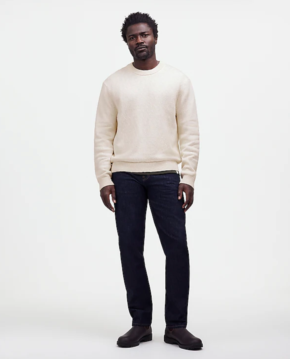 Cotton Textured Crewneck