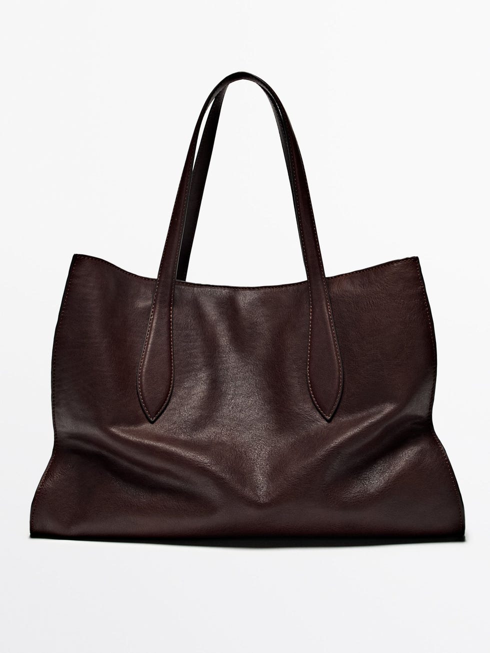 Nappa leather maxi tote bag
