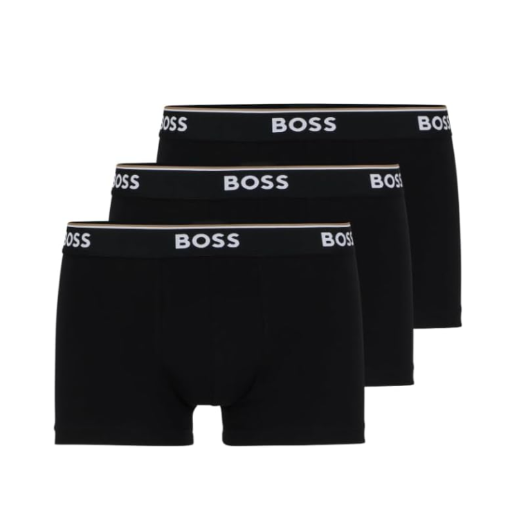 BOSS Men's 3-Pack Cotton Regular-Fit Trunks