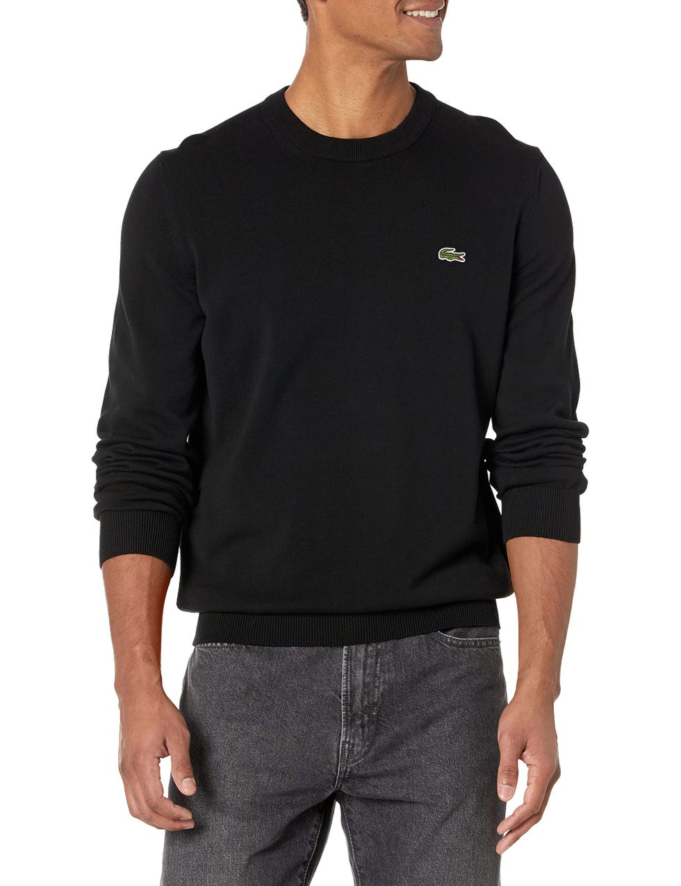 Long Sleeve Crewneck Cotton Sweater