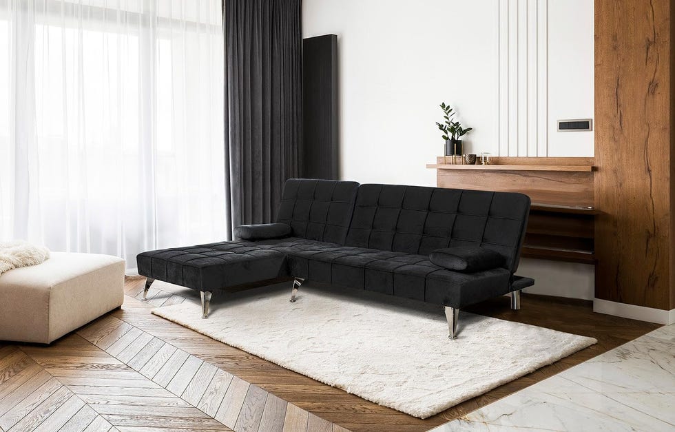 Sofá cama con chaise longue 