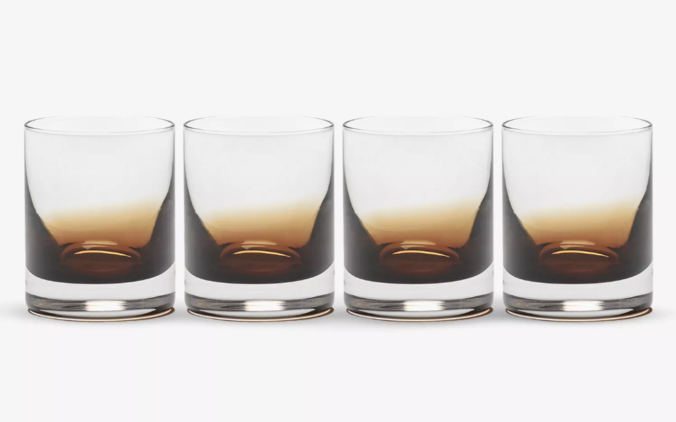 Set of four ombre shot glasses