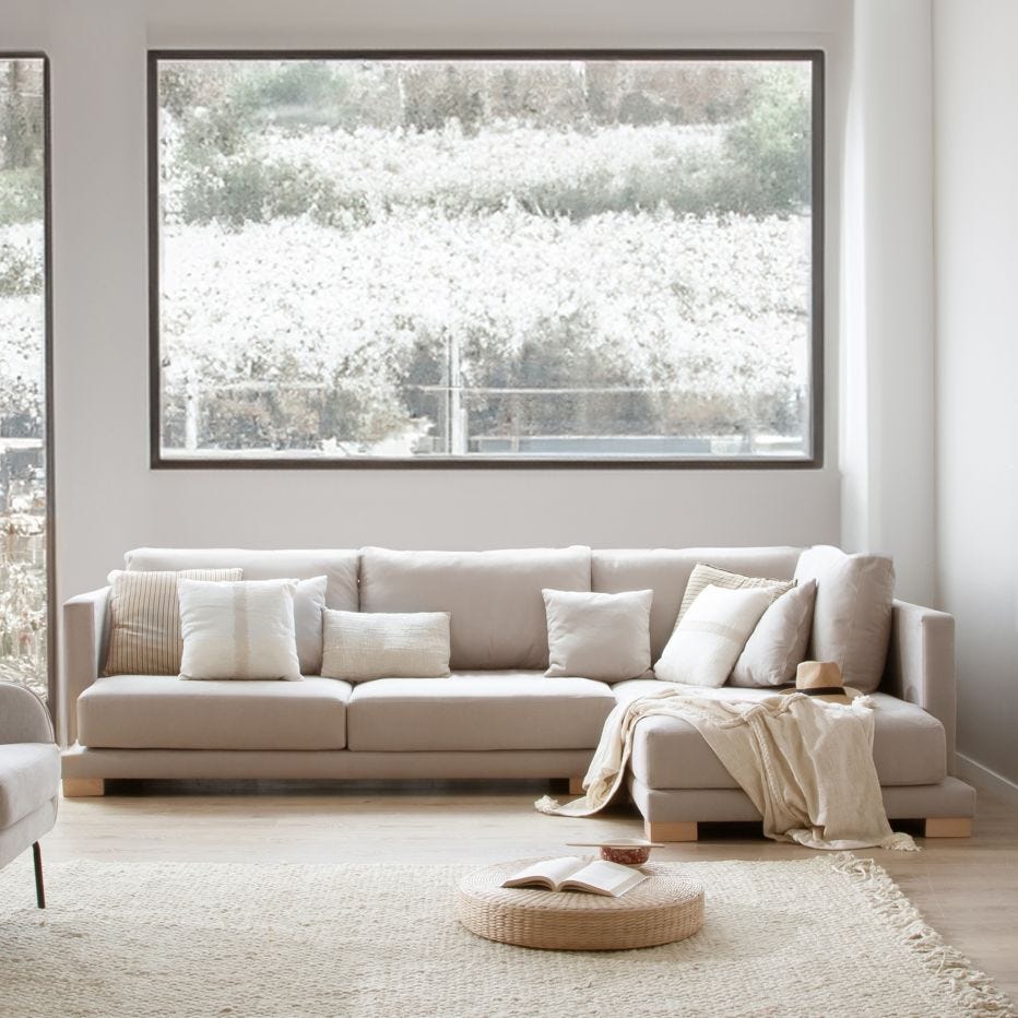 Sofá con chaise longue Sibay