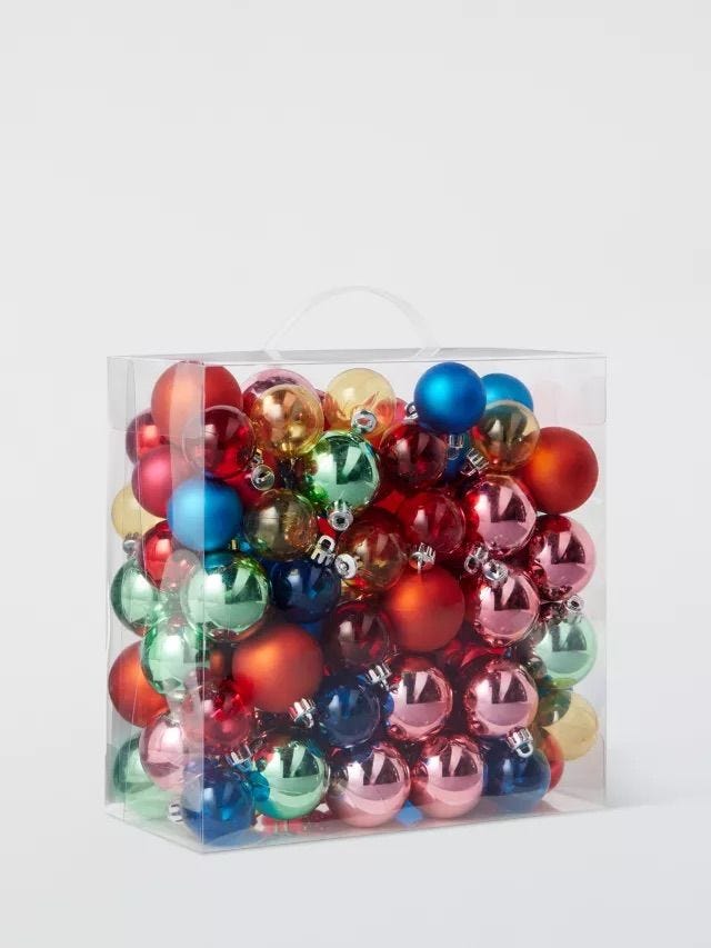 Shatterproof Baubles, Box of 100