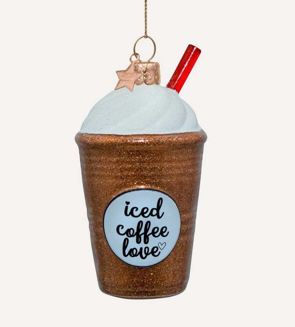 Iced coffee ornament