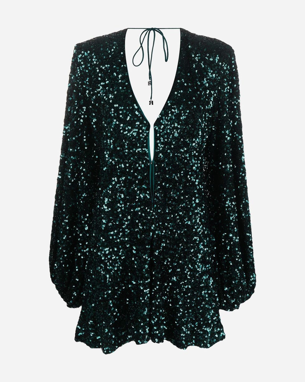 Sequin-embellished mini dress