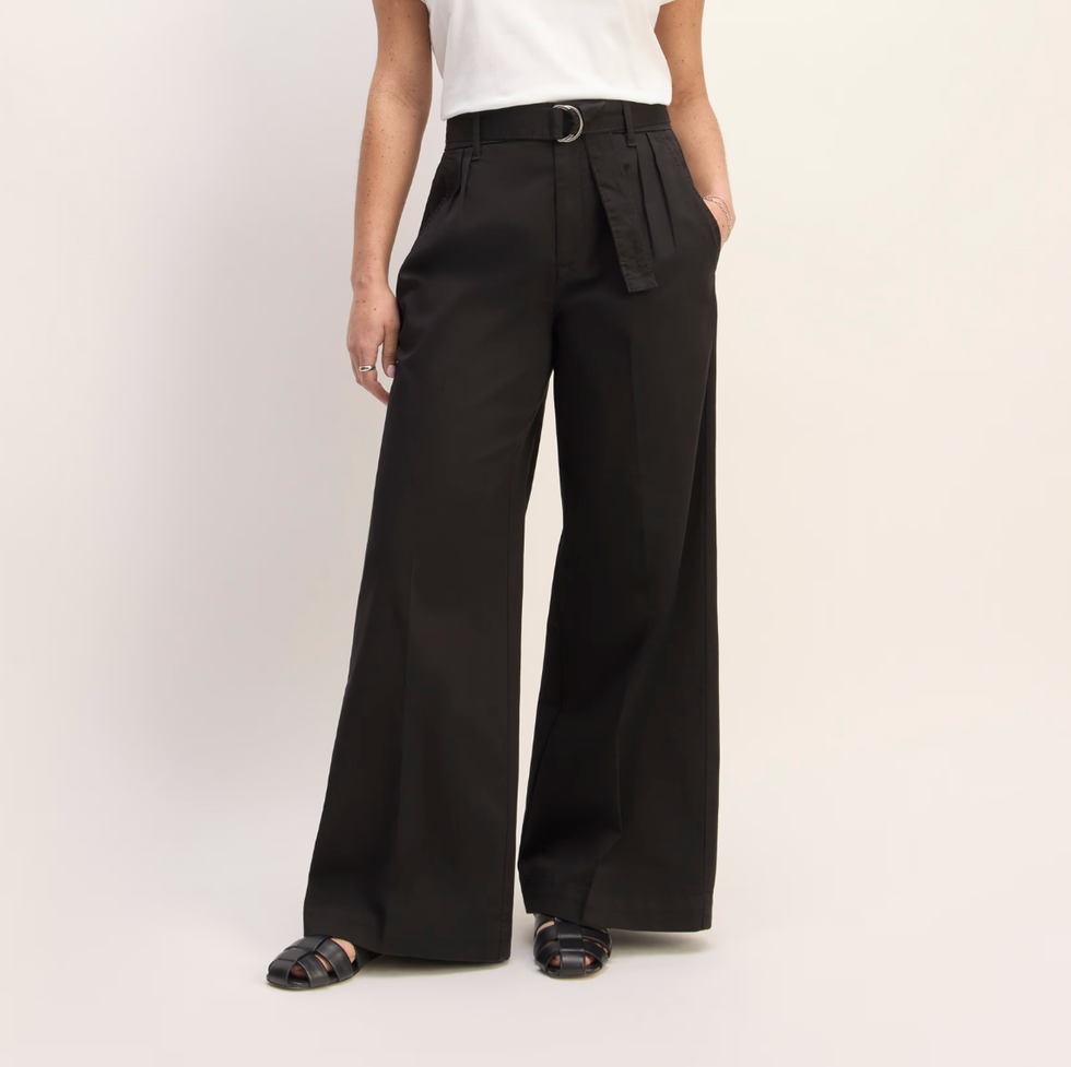 The Pleated Wide-Leg Chino